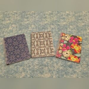 3 Vera Bradley Mini Spiral Notebooks in Different Patterns; GUC